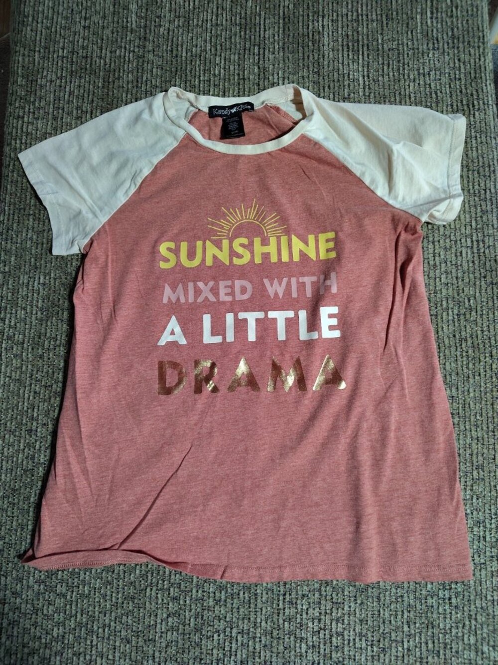 KANDY KISS-GIrls Sunshine Mixed With A Little Drama Girls Size Large 14